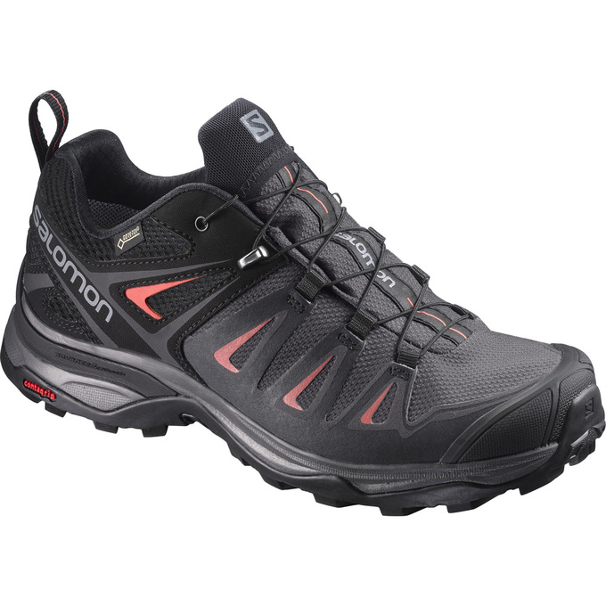 Salomon Singapore Womens Hiking Shoes - X ULTRA 3 GTX® W Black | 63458-IWGO